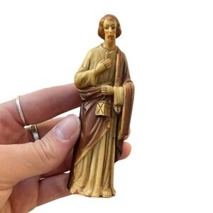 Joseph Hard Plastic Figurine Vintage‎ Christmas 3" Nativity Replacement